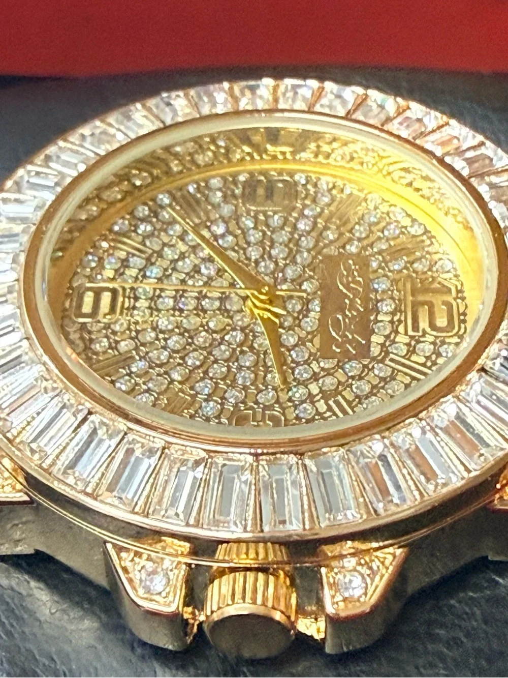 Ed Hardy Gold Crystal-Accented Women's Bracelet Watch
